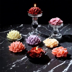 Handmade Lotus Shaped Scented Candle
